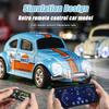 Retro Alloy Beetle Toy 1:64 Mini Car 2.4G Remote Control Long Battery Life Wireless Car Kids Gift Ideal For Home And Outdoor Toy