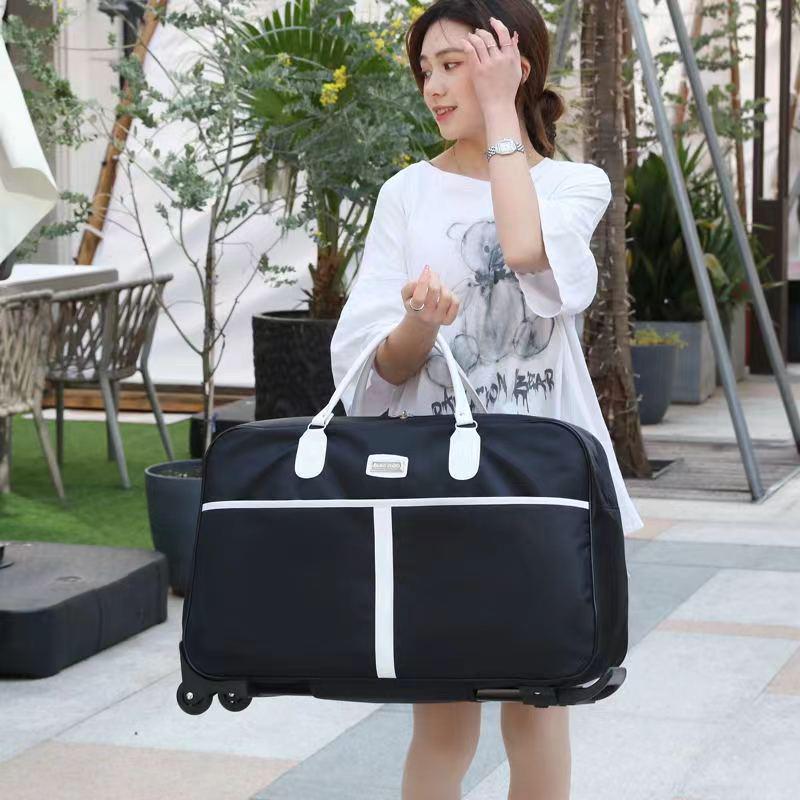 Women's Large Capacity Lightweight Trolley Travel Handbag