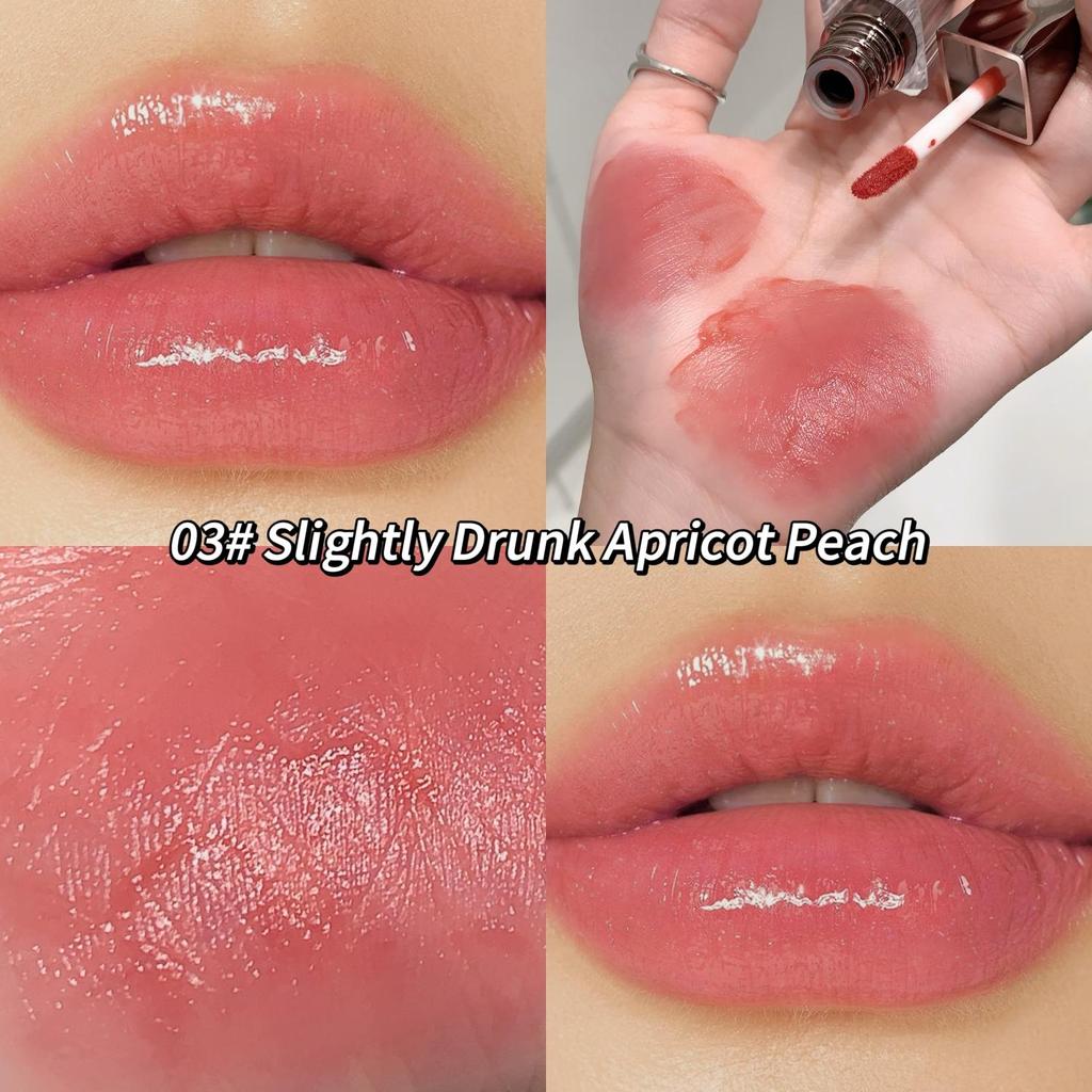 SHAQINUO 6-color Water Light Lip Gloss Moisturizing And Smooth Texture Long-lasting Lip Glaze Easy To Color Lipstick