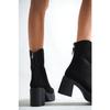 Platform Heeled Back Zipper Women's Boots
