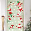New Christmas window sticker cartoon Christmas snowman Christmas tree window Christmas snowflake decoration sticker