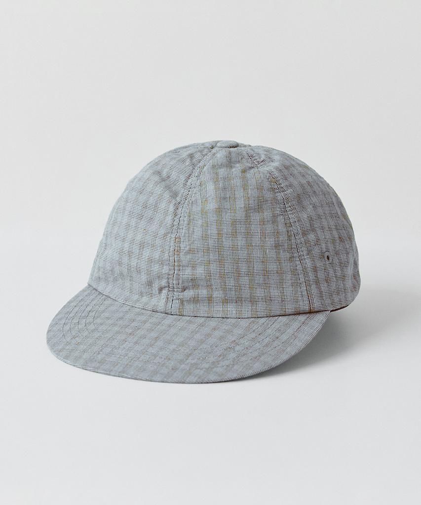 Leopeusaideu Washed 6Panel Cap Sky Blue Glen Check