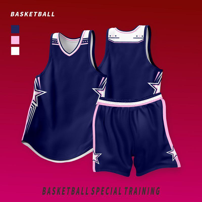American Color Block Basketball Jersey Set: Moisture-Wicking, Sweat-Absorbent Training Gear for Team Competitions