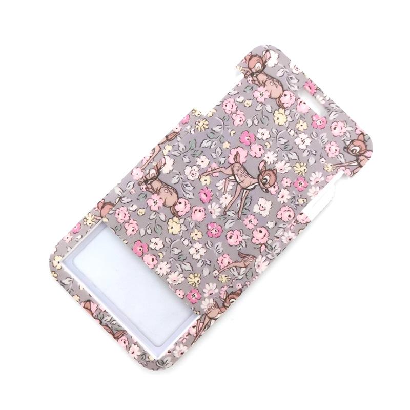 Disney Bambi Deer Lanyard Credit Card ID Holder Bag Student Women Travel Card Cover Badge Car Keychain Decorations