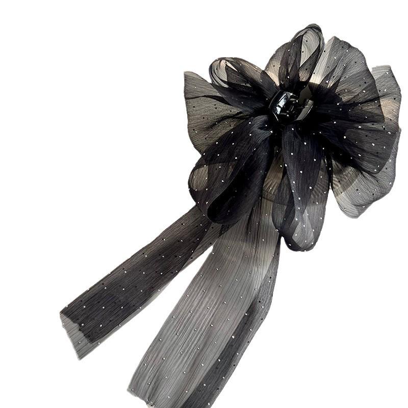 Women's Bowknot Hairband: New Ponytail Ribbon Headdress with Polka Dot Design