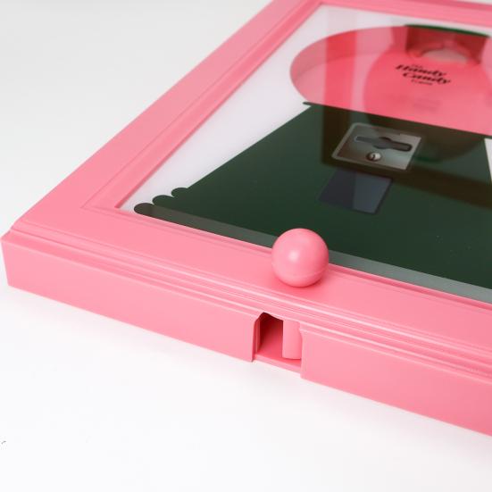 Candy Dispenser Photo Frame Wall Mount Desktop Hanging Gumball Machine Interactive Snack Spinner Picture Frame Gift for Candy Lovers