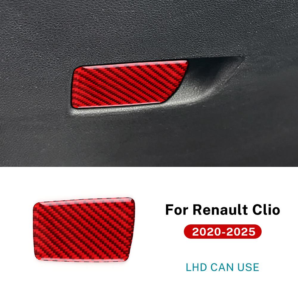Naklejka wewnętrzna w stylu włókna węglowego do Renault Clio 5 MK5 2020 2021 2022 2023 2024 2025 LHD RHD Panel wewnętrzny