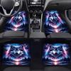 4 Piezas Alfombrillas de Coche con Diseño de Lobo de Montaña Colorido - Elegantes, Antideslizantes, Fáciles de Limpiar, Aptas Para Todos los Vehículos, Duraderas y Proporcionan Protección Duradera