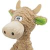 Jouet peluche pour chien - Trixie - Vache - Beige - Robuste - Avec son