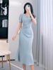 2026 Summer French-Style Women's Slimming Fishtail Dress
