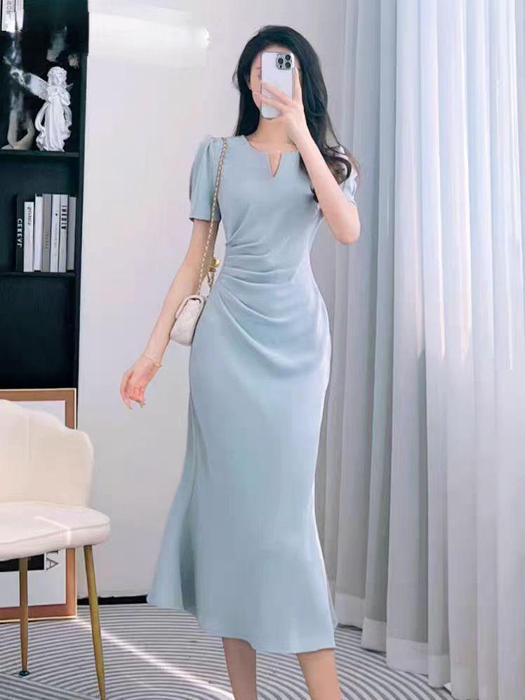 2026 Summer French-Style Women's Slimming Fishtail Dress