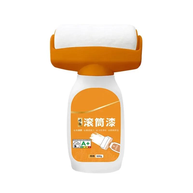 Antibacterial Wall Paint Roller Waterbased Repair Brush Painting For House Interior Wall Portable White Latex Paint Small Roller