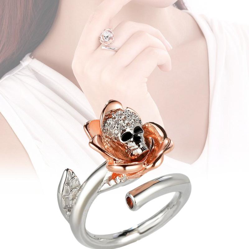 Elegant Zircon Inlaid Copper Ring Trendy Lightning And Meteor Design For Men And Women