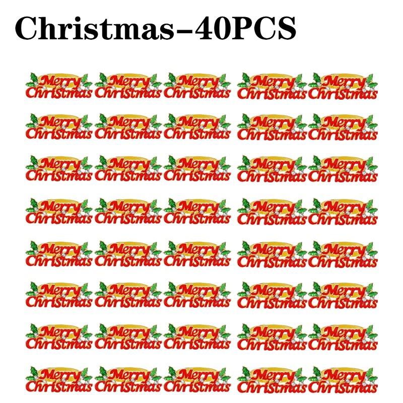 Christmas Restaurant Table Decor Durable Metal Holiday Accessories with Merry Christmas Design for Home Christmas Decoration