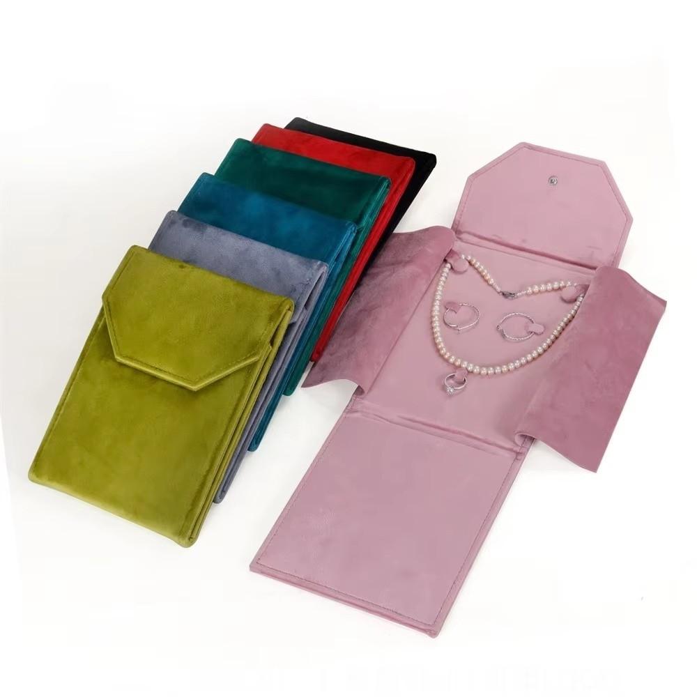 Foldable Jewelry Organizer Pouch Jewelry Storage Box Wedding Gifts Packaging Box