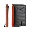 Carbon Fiber Microfiber Leather Money Clip Wallet for Men