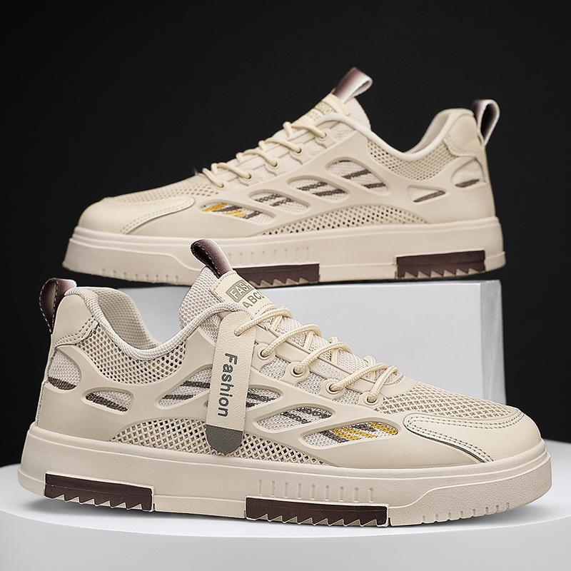 Board Schuhe Herren Sommer neu Mesh atmungsaktiv Sportlich lässig Netzschuhe Jugend vielseitig kleine weiße Herrenschuhe