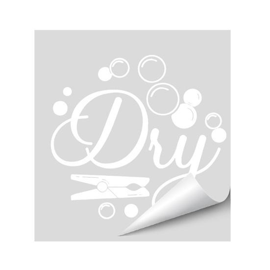 

Laundry Room Decal Wash Dry Sign Sticker for Washing Machine And Dryer Waterproof Label Sticker for Home Apartment Laundry Decor D