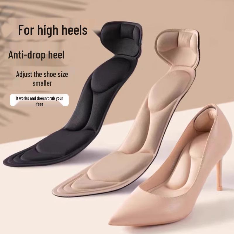 Plantillas Antideslizantes para Tacones Altos de Mujer: Almohadilla Completa para Talón para Comodidad en Zapatos de Punta Fina o Redonda.