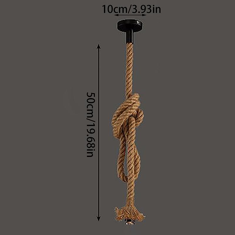 Lampă suspendată din frânghie de cânepă, vintage americană, restaurant, bar, cafenea, decorare industrială, lămpi suspendate, corpuri de iluminat din funie țesute manual