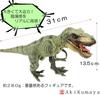 Aki Kumaya's Impressive 30cm Tyrannosaurus Rex Figure, King of the Dinosaurs, Standing On Both Legs, PVC, Opening and Closing Mouth [Warranty
