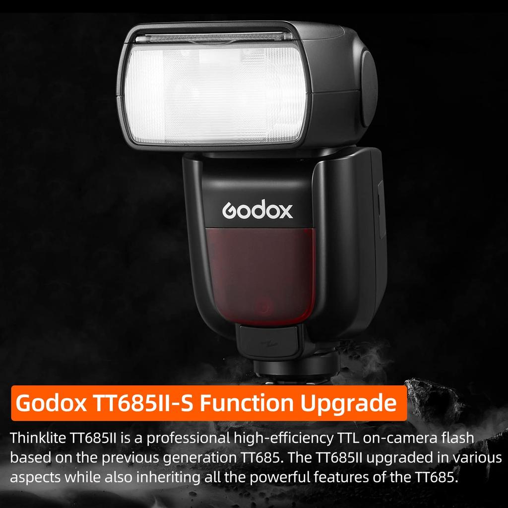 GODOX TTL Flash for Sony Sec TCM Instant GN60 Manual Second Recycle Godox X Technical Conformity Mark TT685II-S On-Camera Cameras, 1/8000 High-Speed