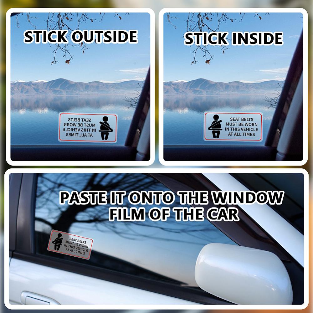 Waterproof PVC Warning Sign Stickers Vinyl Danger Safety Decals Rectangle Word 50x100mm 10sheets/set