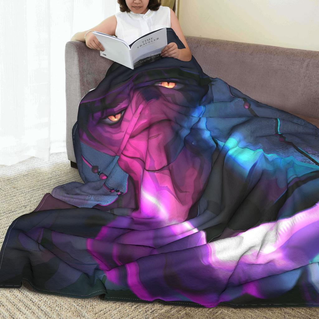 Super Soft BlanketGirls Boys Picnic KPop Demon Hunters Anime Bedding Throws  Flannel Bedspread For Living Room Sofa Bed Cover