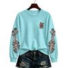 Women's Fashion Casual Halloween Print Pullover Sweatshirt Long Sleeve Neck Top