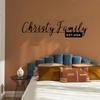 Custom Metal Family Name Sign Wall Art Personalized Calligraphy Decor for Home Outdoor Garden