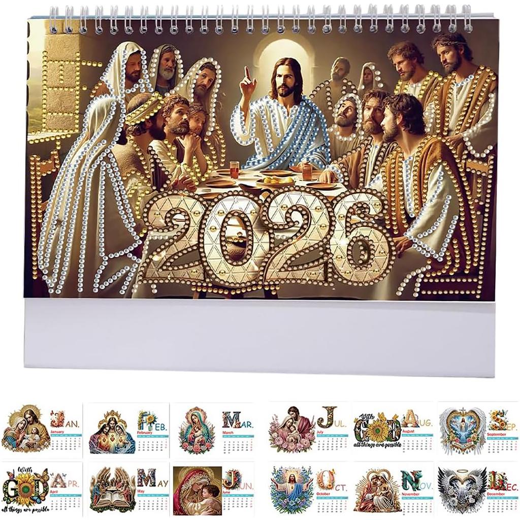 Generisch 2026 Table Calendar, 12 Months, 2026 Calendar, Desk Calendar, Standing Desk Calendar, 25 X 20.5 X 9 Cm, Gift For Your Heart