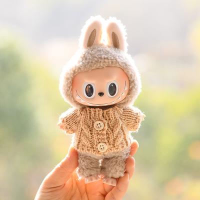 15cm Mini Plyšová Panenka Oblečení Oblečení Doplňky Oblečení pro Panenku Labubu Čas na Odpočinek