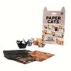 New Style Creative DIY Paper Cats 50pcs DIY Paper Cat and Dog Models Cute Printed Origami Animal Decor Foldable Animal Origami