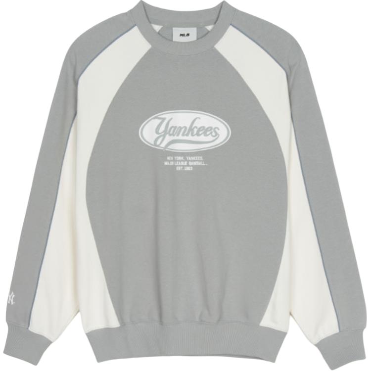 New MLB New York Yankees Sweatshirt Men's Light Gray 3AMTV0251-50GRL