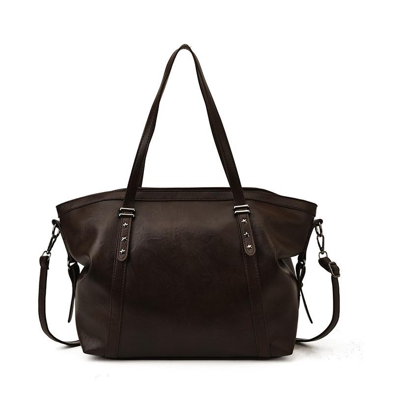 High-end Vintage Women's Tote Shoulder Bag, Trendy Crossbody Bag