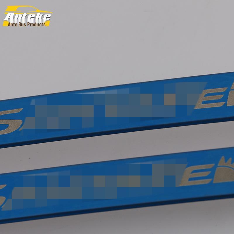 2019 Santa Fe Door Handle Bright Strip & Armrest Trim Sticker Accessories