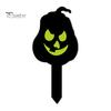 Festive Halloween Holiday Decor Pumpkin Yard Sign with Stake, Glow In The Dark Reusable Garden Spooky Silhouette Stake for Outside Patio Lawn Stakes