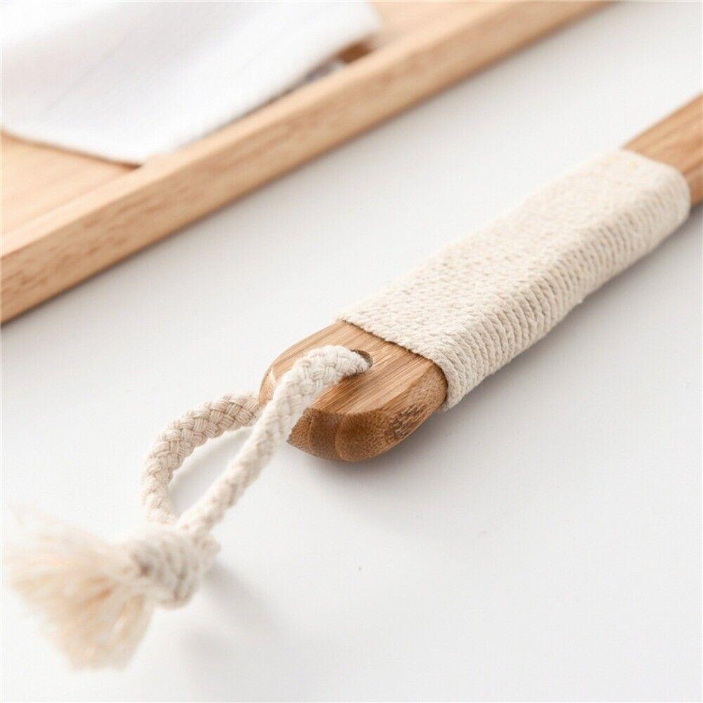 Soft Hair Swine Bristle Bath Brush Portable Shower Brush New Bamboo Bath Brush