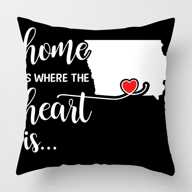 Nordischer schwarz-weißer, schlichter Mode-Kissenbezug für die Heimdekoration, Wohnzimmer-Dekoration, Kissenbezug für die Autodekoration