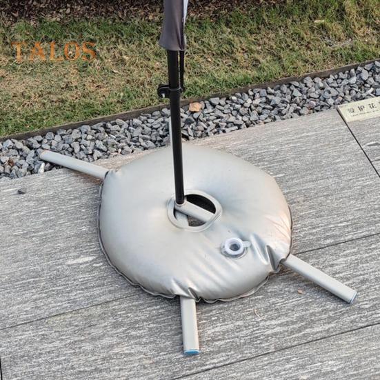 Weight Bag for Feather Flag Base Collapsible Round Flagpole Base Waterproof Easy To Fill Weight Water Bag Portable Base for Beach Sun Umbrella