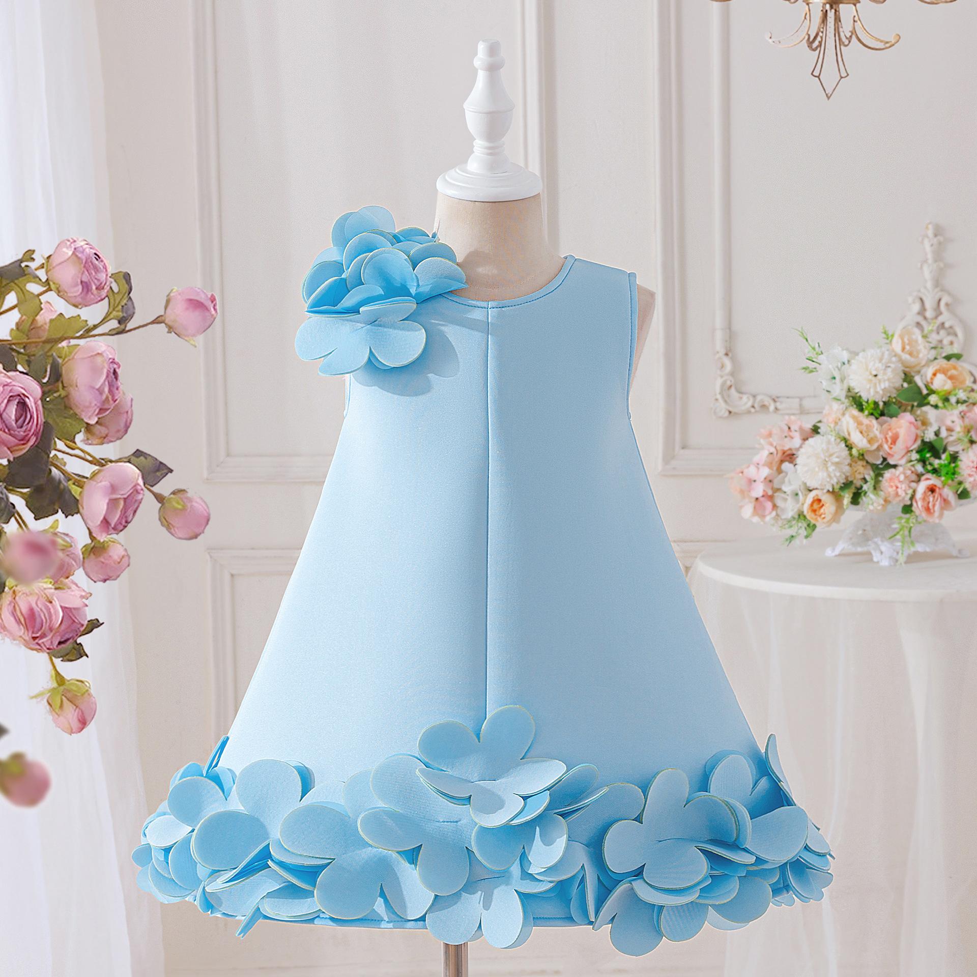 

Girls Dress Wedding Newborn Baby Dress Christening Baptism Dresses with Cute Bow Toddlers Girl Birthday Party Ball Gown L6090 110