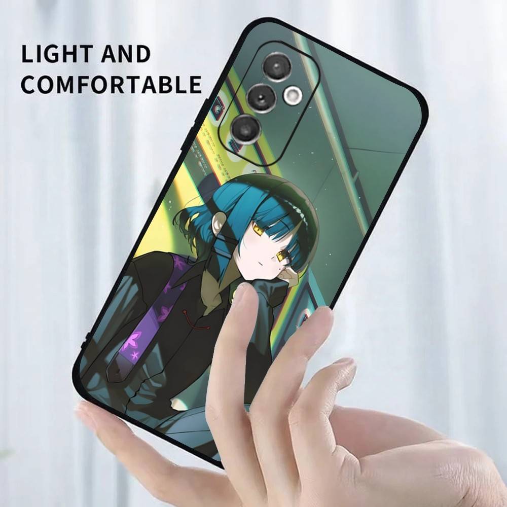 

B-Bocchi the R-Rock Yamada Phone Case For Samsung Galaxy A91,A80,A73,A72 ,A71,A53A52,A32 ,A31A22,A21s,A20,Black Cover Samsung a714g