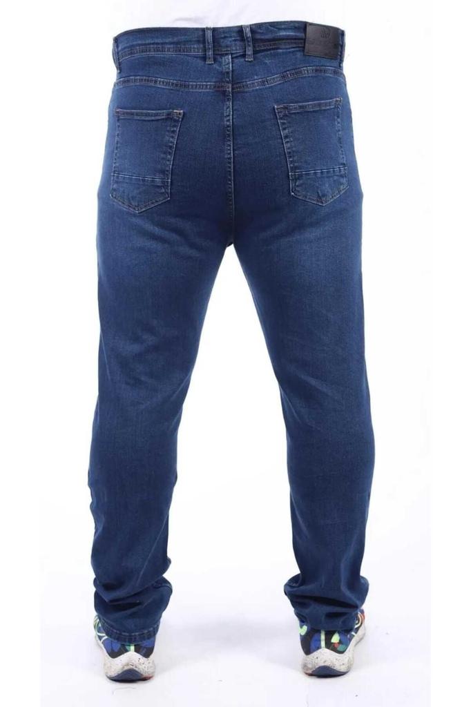 Calça Jeans Masculina Plus Size Plus Size Super Battallus Calça Jeans Masculina Plus Size Lycra Battalus Azul Escuro