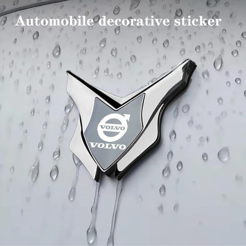 3D kovový znak VOLVO na auto Samolepka Tvar V Auto Znak Obtisk Dekorace blatníku Pro Volvo XC60 XC90 S60 S90 XC40 V60 V90 S80 V40 C40