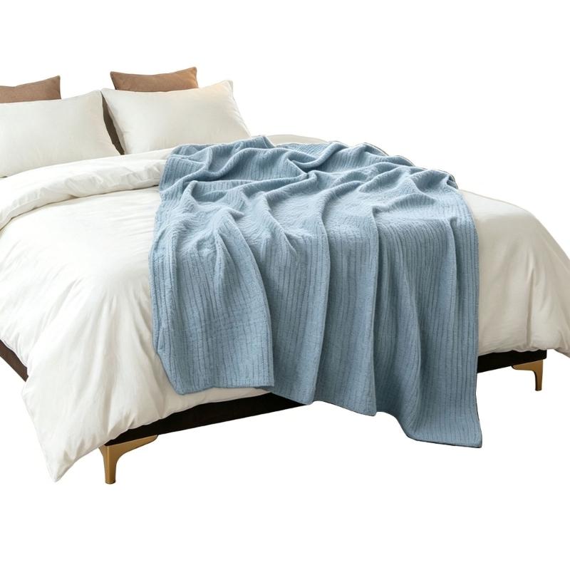 Cotton Gauze Blanket Lightweight & Breathable Soft Cotton Gauze Throw Blanket for Warm Nights Camping & Travel Use