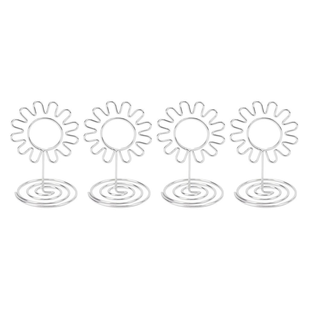20PCS Wire Table Picture Photo Holder Gold Plated Reusable Table Card Holder for Wedding Anniversary Party