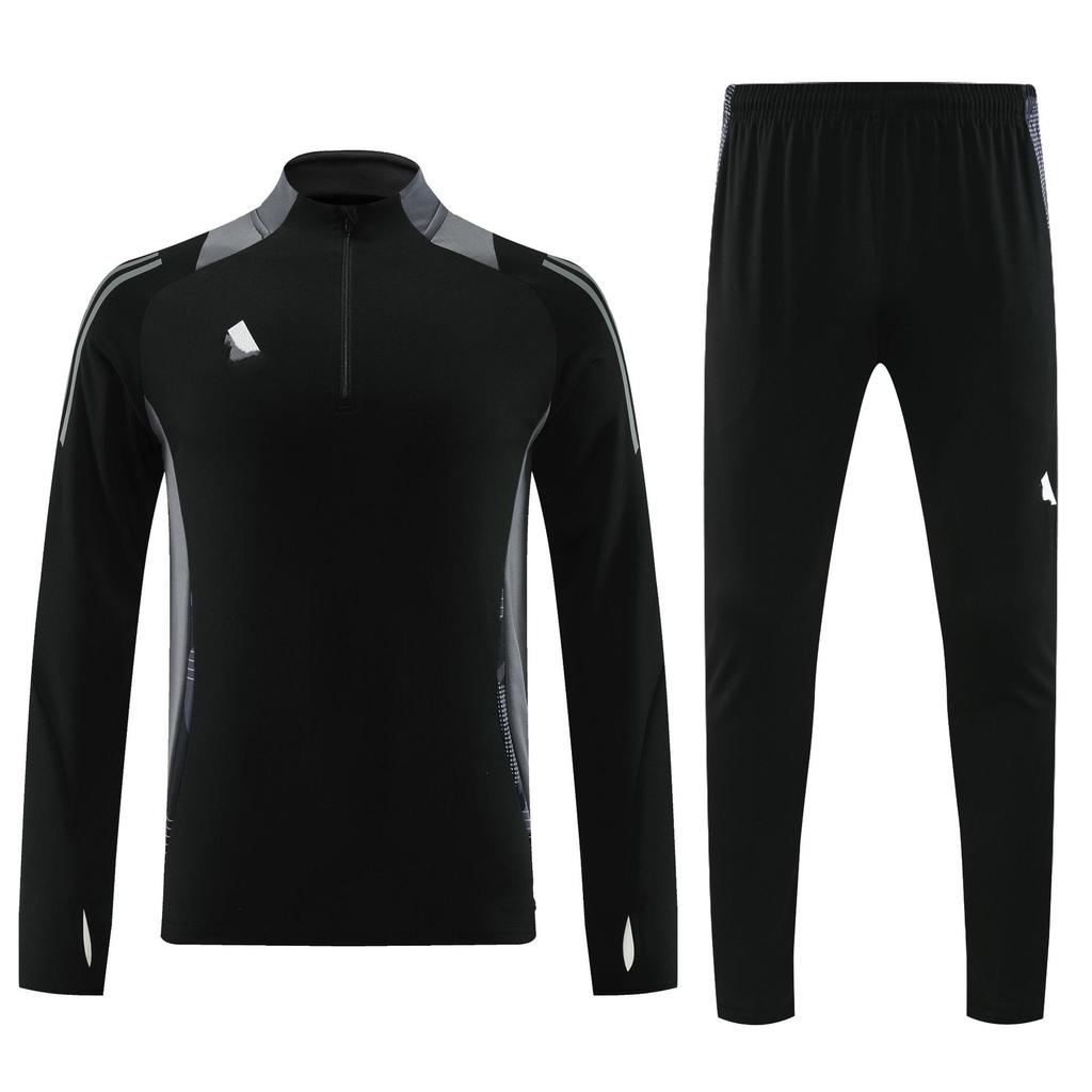 Student Team Half Zipper Long Sleeve Suit Football Training Suit Club Quick Drying Football Jersey Breathable