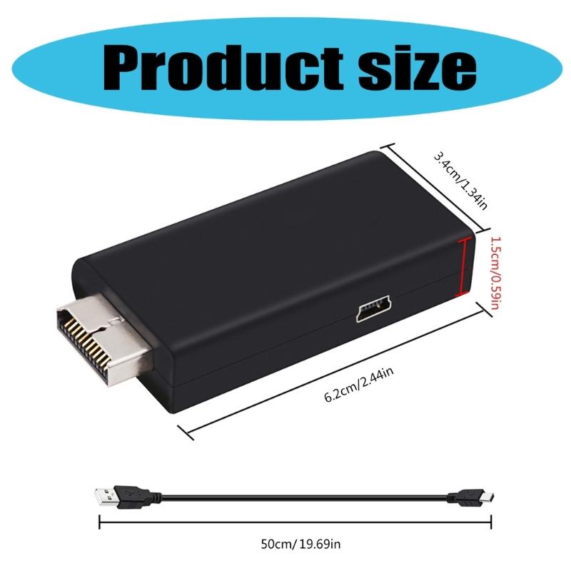 High Clear HDTV Converter Adapter With 3.5mm Port For Modern Monitors And TV Simple Installation