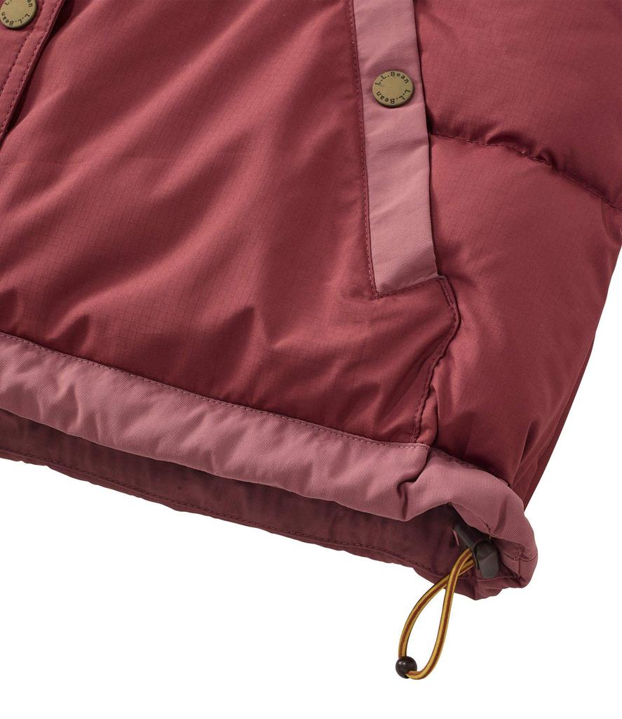 Mountain Classic Down Vest Color Block US Fit Petite Rosewood Multicolor XS Size 1000063857 [LLBE] Women's Burgundy/Light