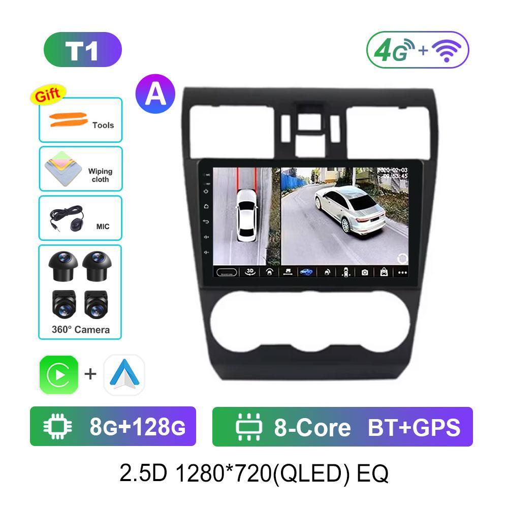 Android OS Navi GPS Car Radio Multimedia Player for Subaru Forester 4 SJ XV WRX 2012 - 2015 2018 DSP Stereo 4G QLED Screen WiFi